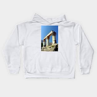 Corinthian Columns, Ancient Corinth Kids Hoodie